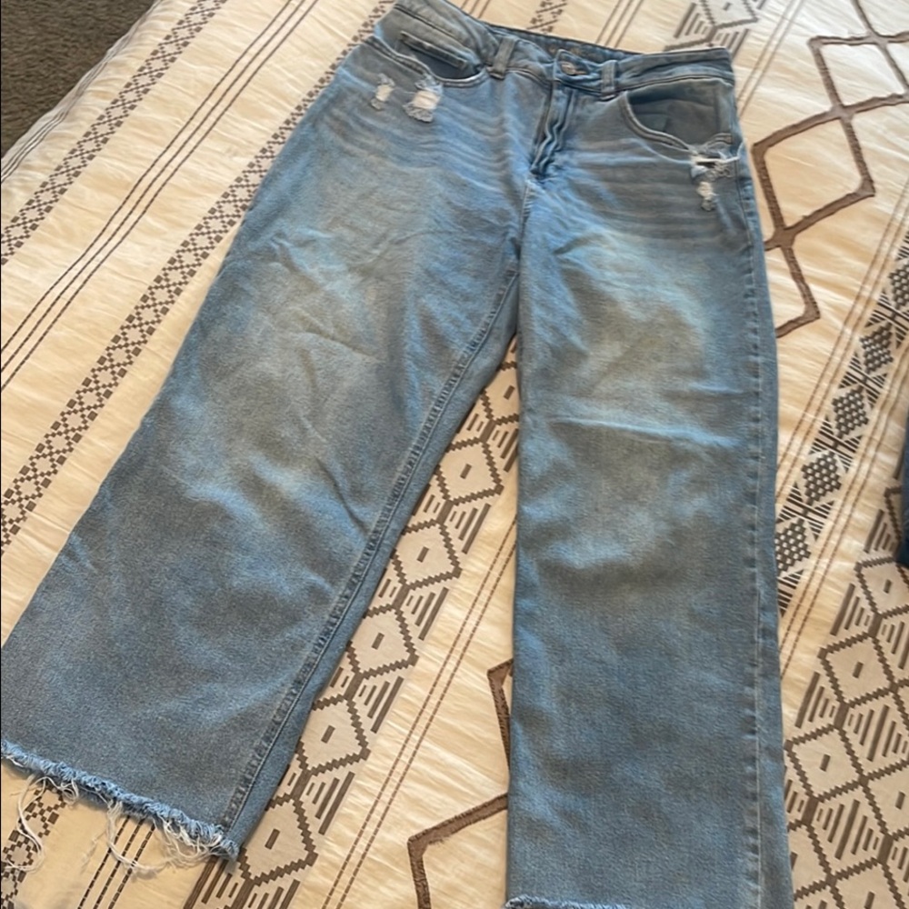 Rewash Blue Wide Leg Jeans